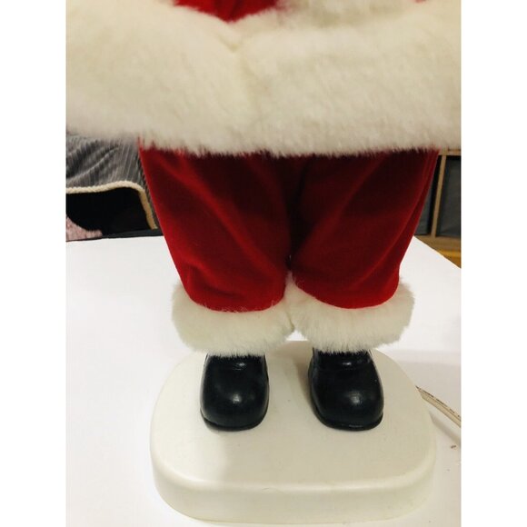 25” Santa’s Best Animated Santa Claus Figure w/ Candle Christmas Motionette Cord - Picture 5 of 7